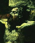 Nikolai Yaroshenko Head of the crucified Christ France oil painting artist